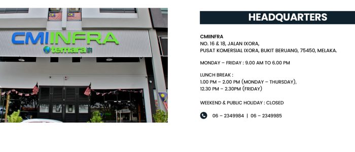 Foto CMIINFRA di Alor Gajah – Projek Infrastruktur Terbaru Malaysia