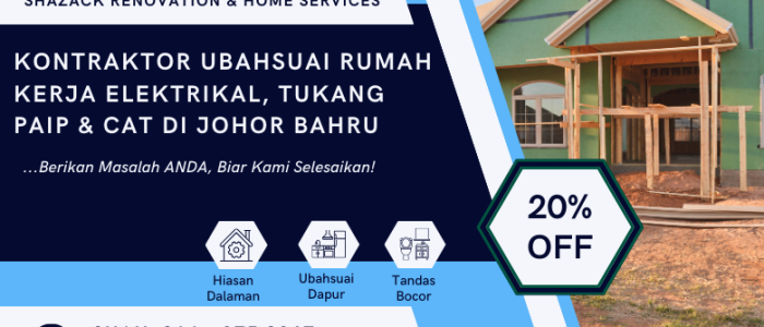 Kontraktor Renovasi Rumah Terbaik di Johor Bahru – Perkhidmatan Profesional & Berkualiti